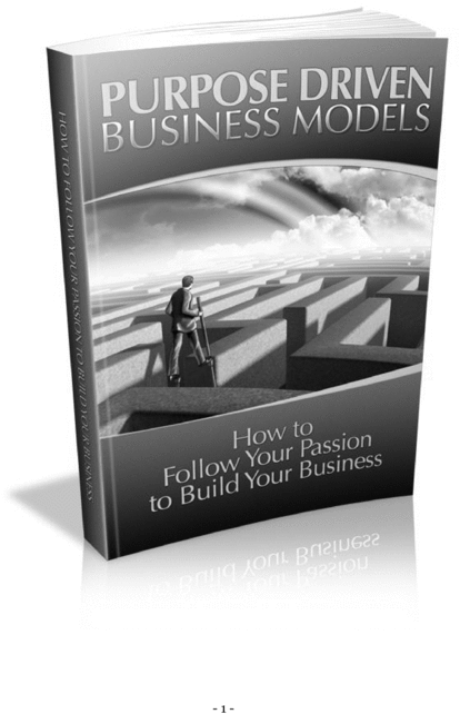 Product picture Purpose Driven Business Models